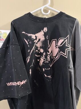 Black & Pink Graphic Hoodie - Men